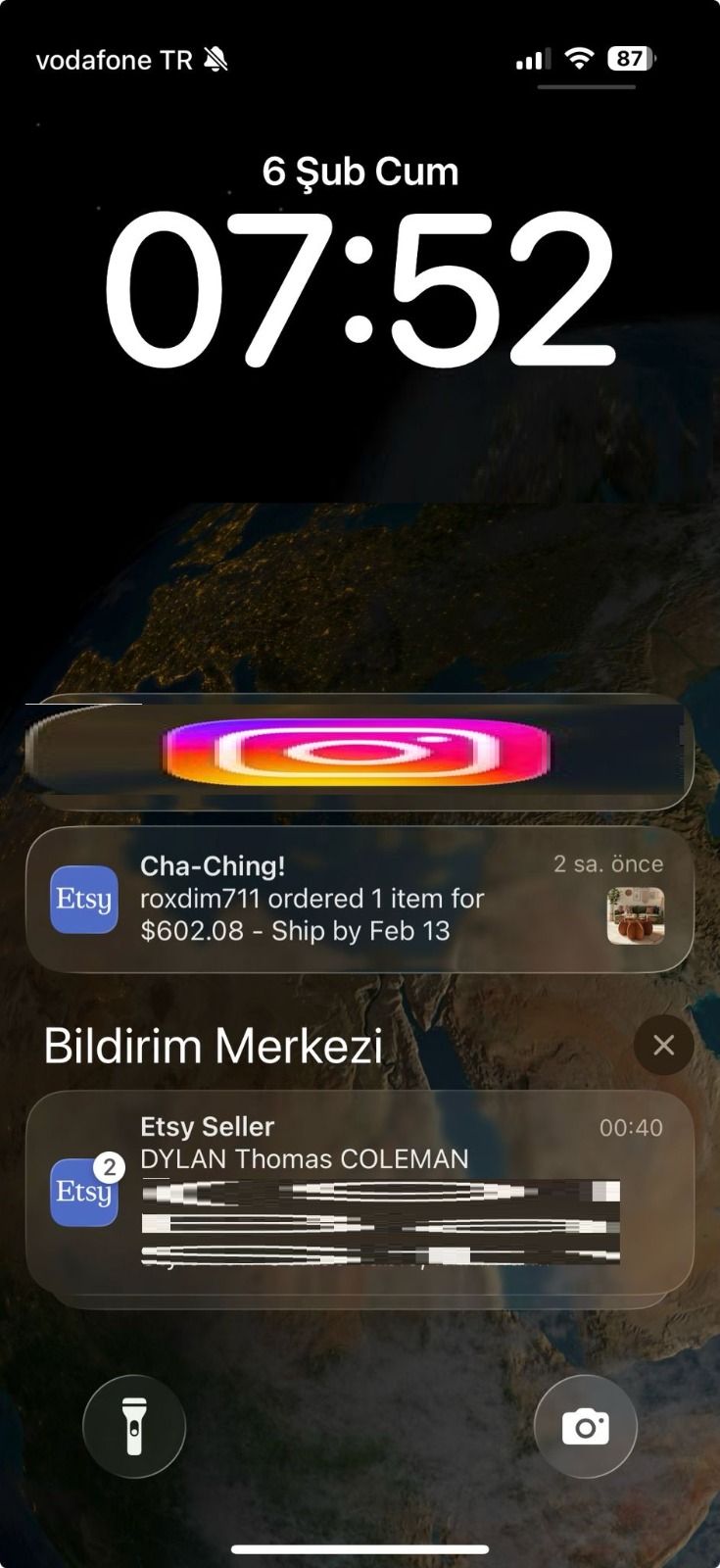 Canlı Sipariş Bildirimi